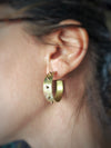 golden spike earrings