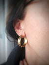 golden spike earrings