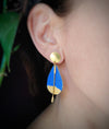 Blue drop earrings