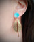 Golden drop earrings