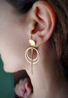 Doble round earrings