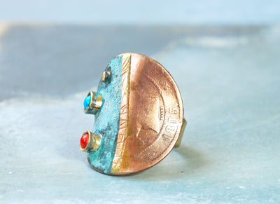 old spanish coin ring