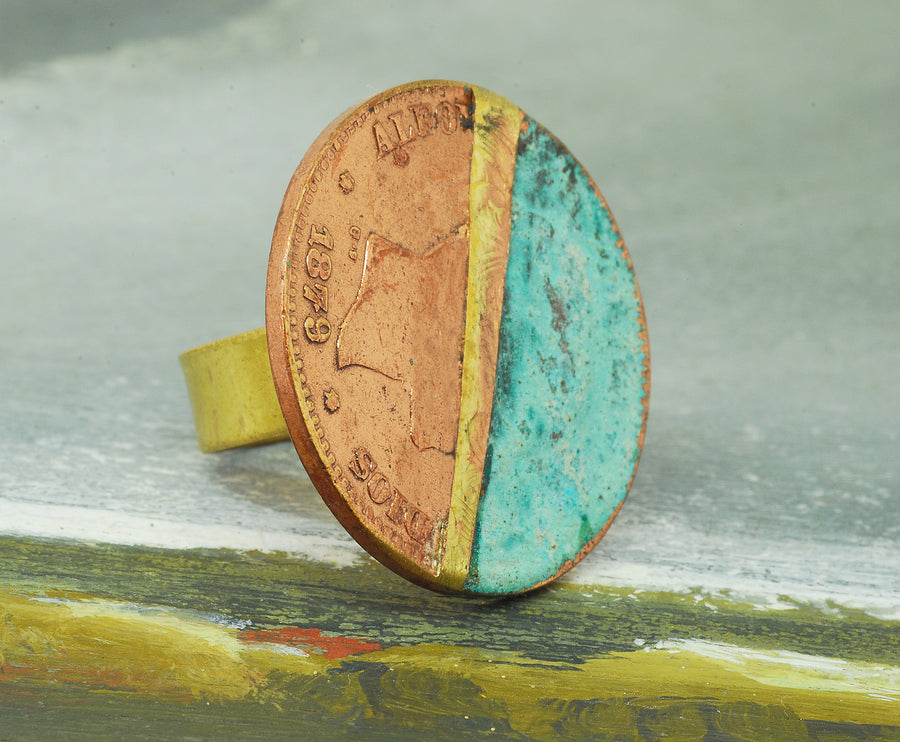 flat coin ring