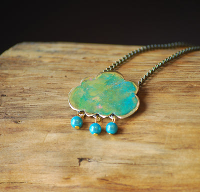 Green Cloud necklace
